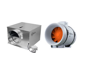 Kanalventilatoren für Rohrleitungen